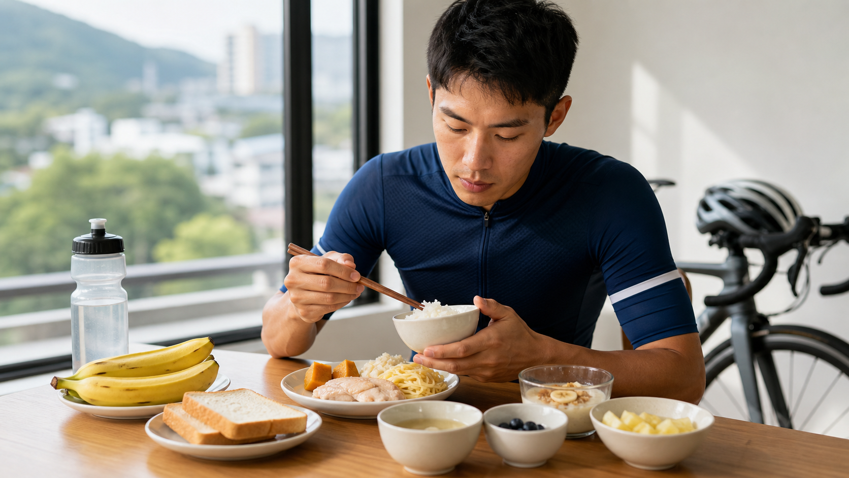運動員的比賽週飲食計畫:賽前一週的肝醣、腸胃與每日餐盤實戰