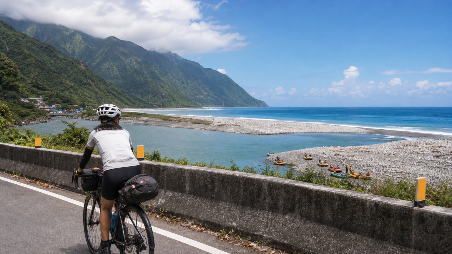 秀姑巒溪泛舟後單車:花蓮瑞穗到豐濱的東海岸縱騎