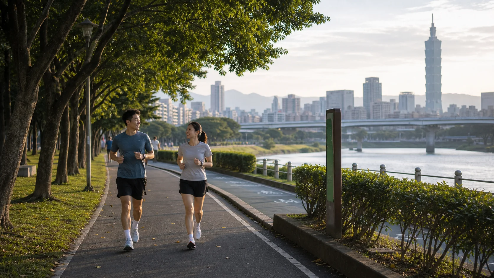 台北城市慢跑路線主視覺