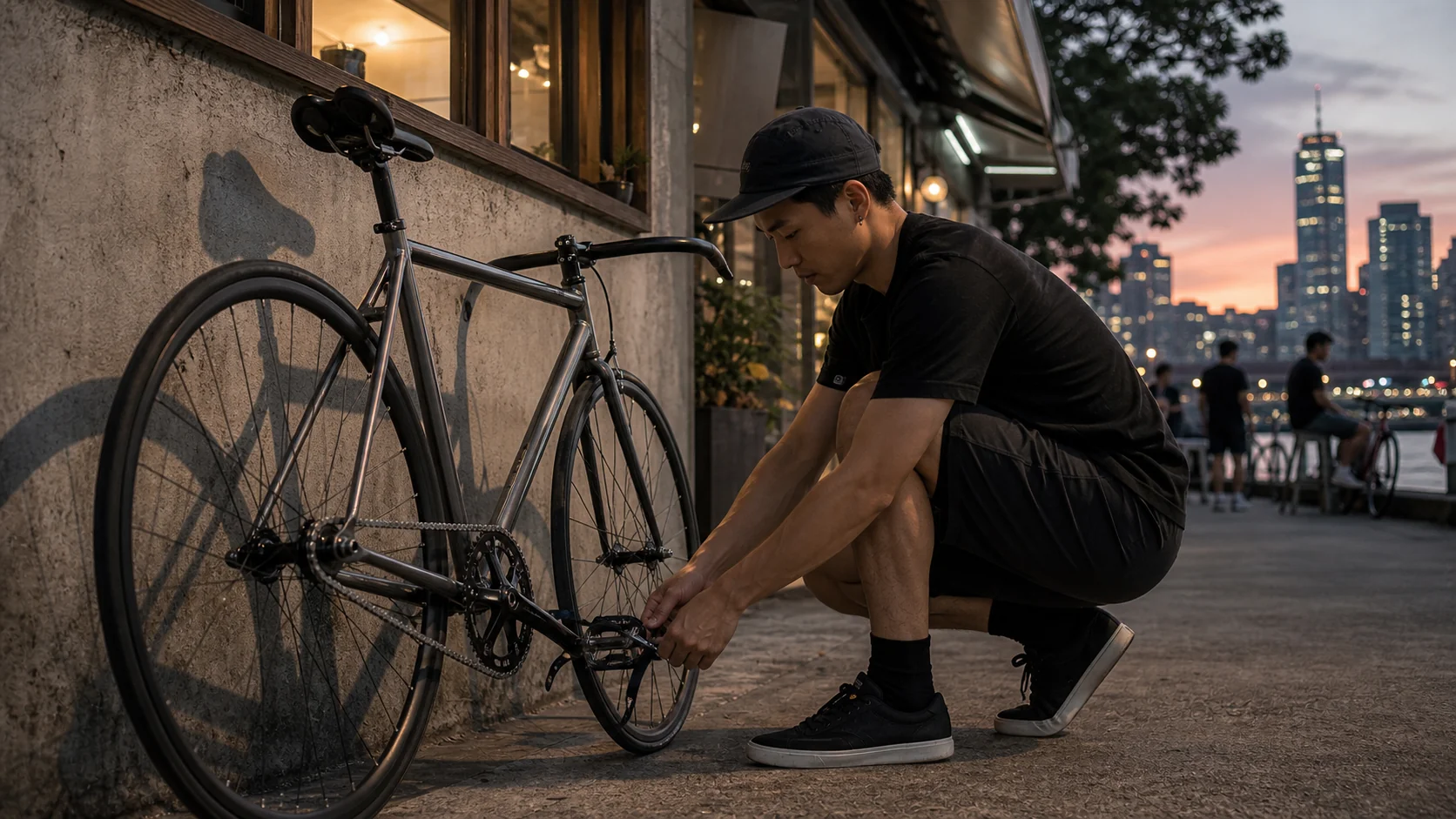 固定齒輪車城市騎行文化主視覺