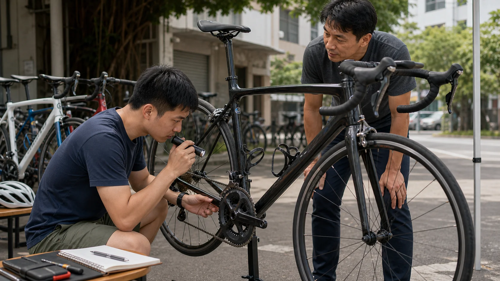 二手公路車選購檢查主視覺