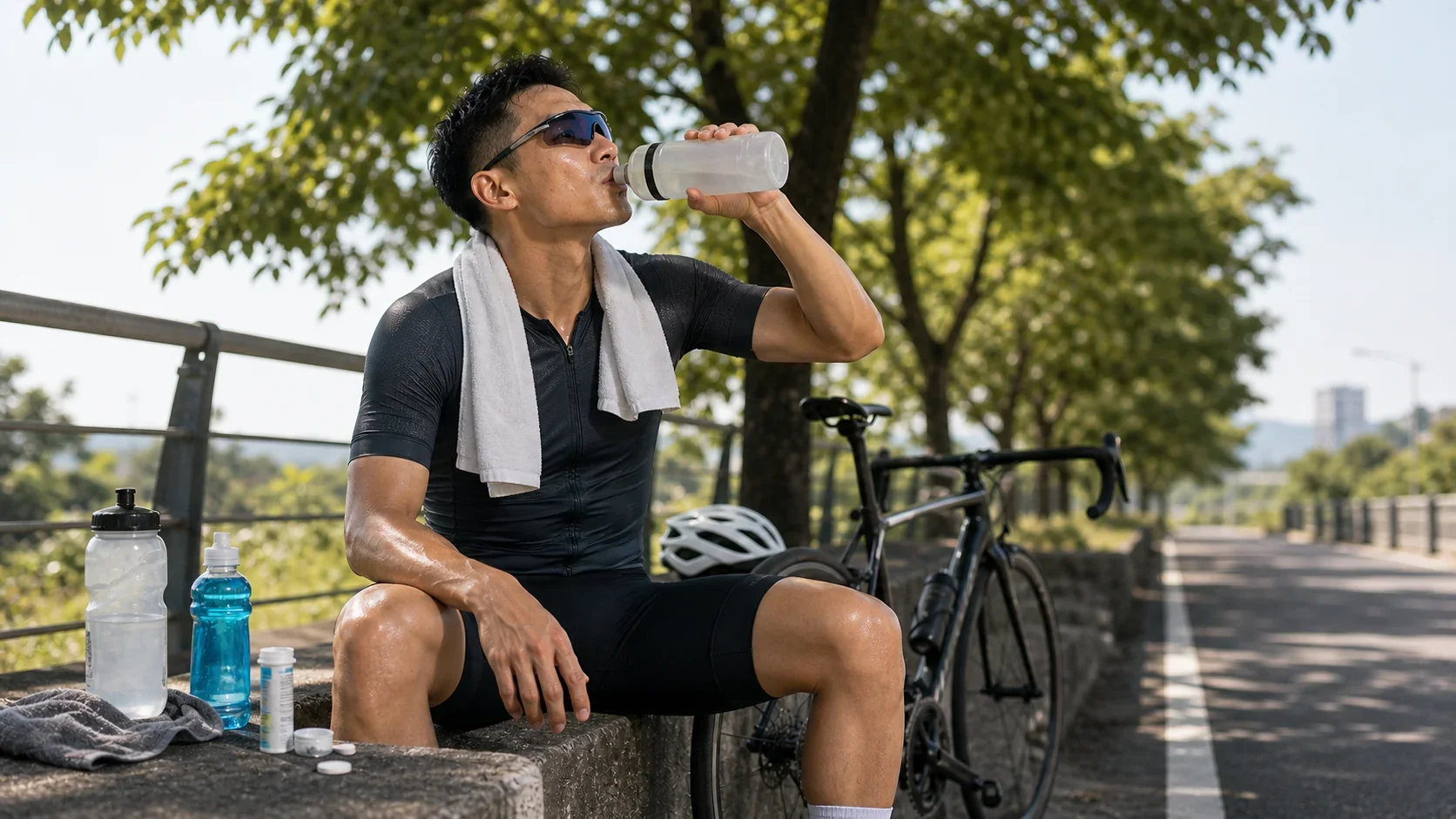 運動飲料與清水補水選擇主視覺
