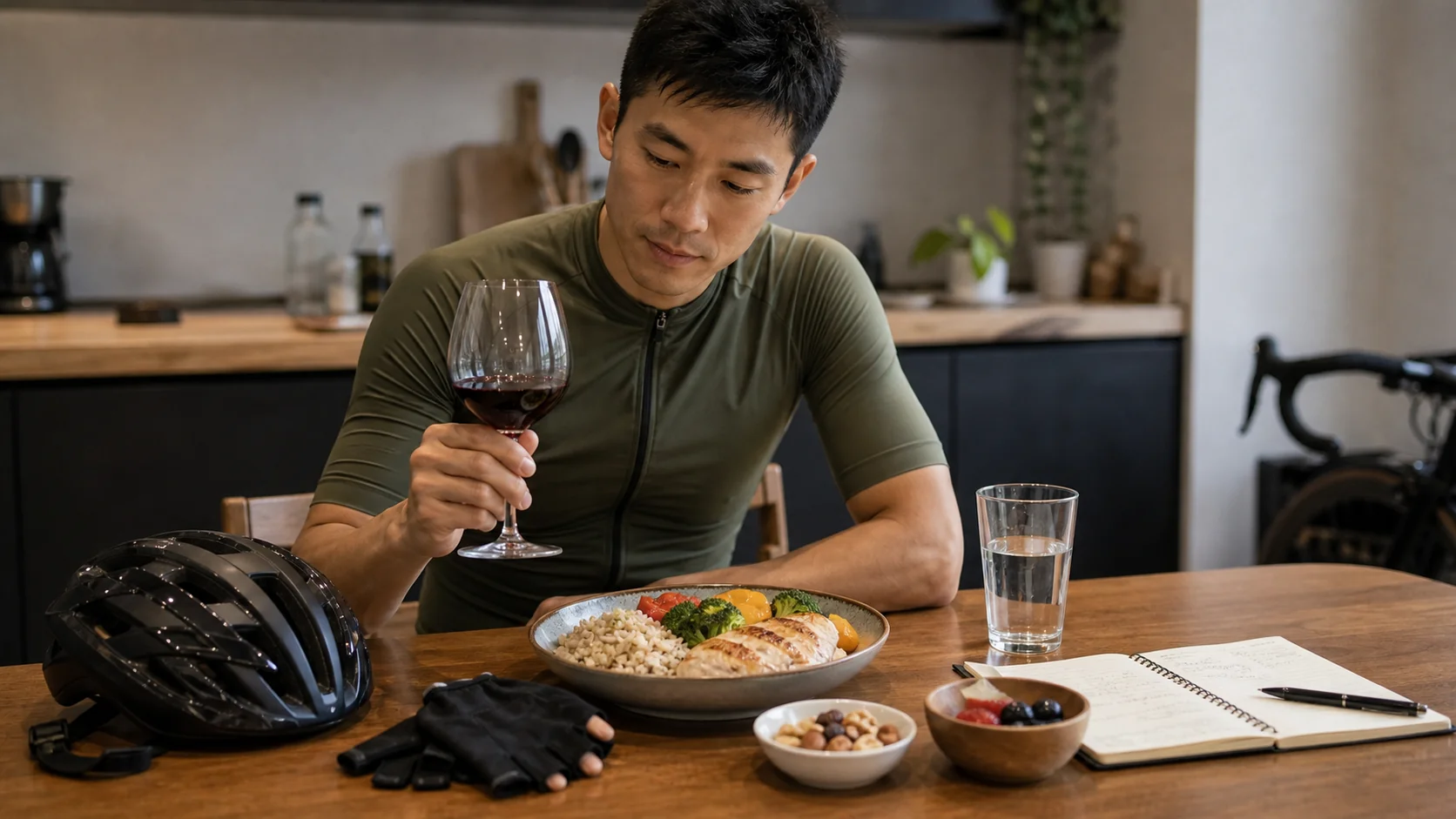 減脂期飲酒與自行車表現管理主視覺