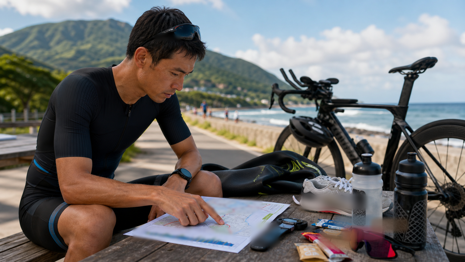 鐵人三項賽道勘查:把地圖讀成配速計畫