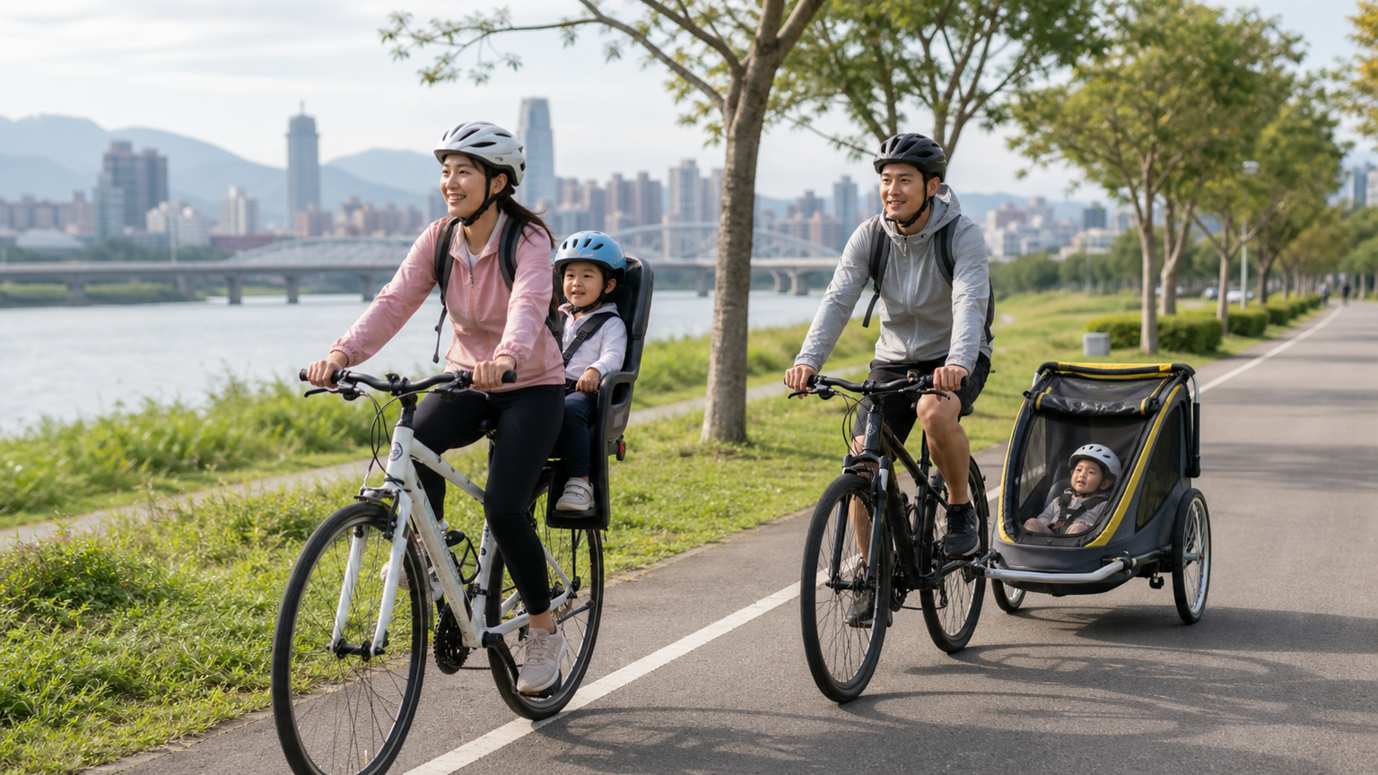 親子單車:兒童座椅、拖車與家庭騎乘完全指南