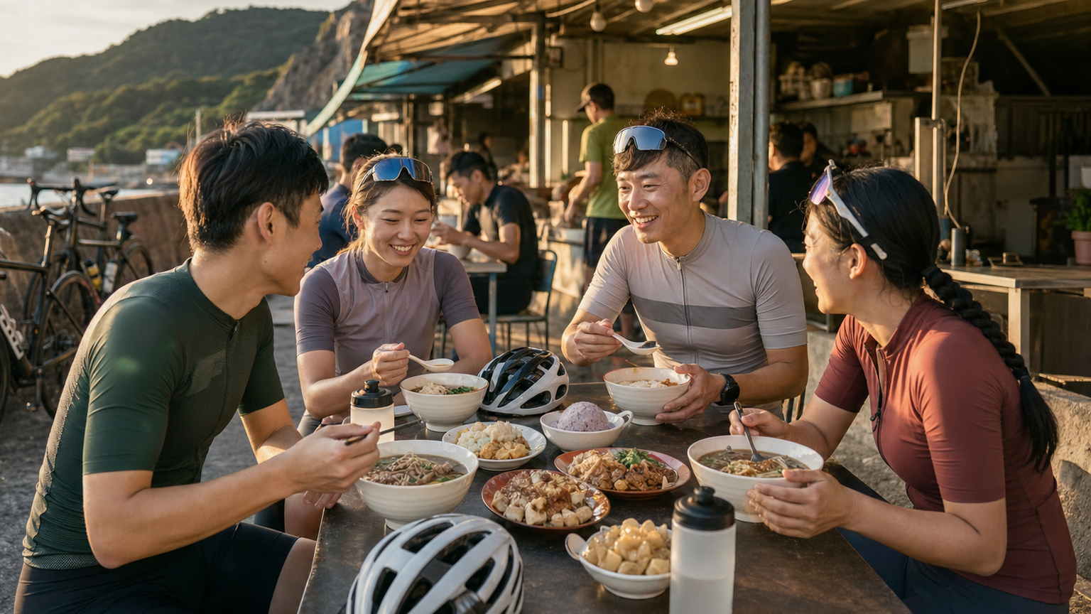 自行車與飲食文化:騎後美食地圖的完美收尾