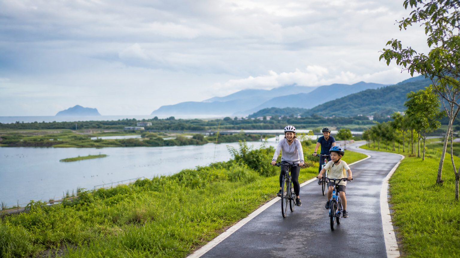 宜蘭員山與冬山河自行車路線:平原與河岸的輕鬆騎行