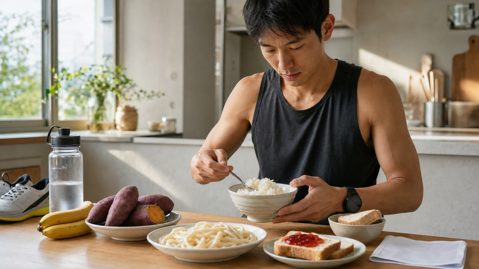 路跑前的碳水化合物補充:賽前三天的碳水堆疊策略