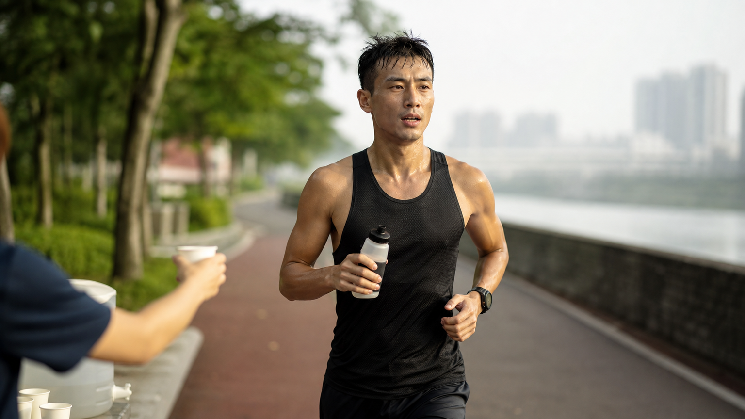 跑步者的水分補充策略:出汗率計算與電解質平衡