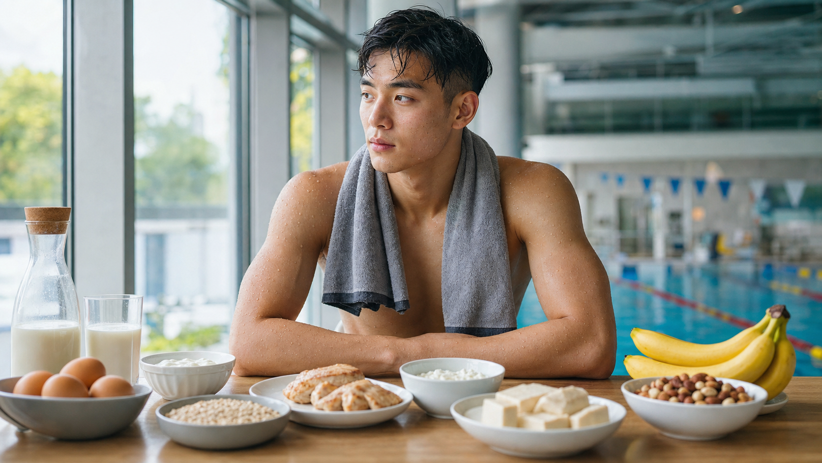 游泳選手的蛋白質補充：肌肉合成的每餐分配策略