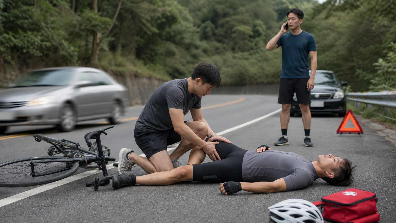 自行車事故的現場處理:急救常識與報案流程