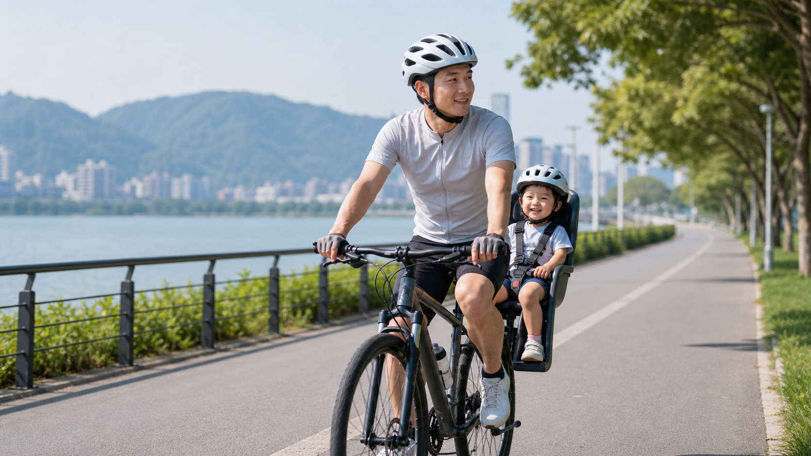親子騎行的安全準則：兒童座椅、隨行車與安全帽規定