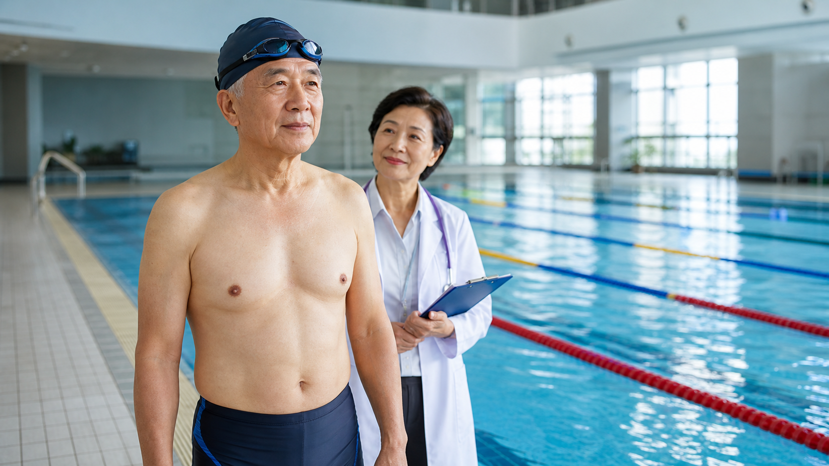 高齡游泳者的安全考量:心臟病、高血壓患者的注意事項