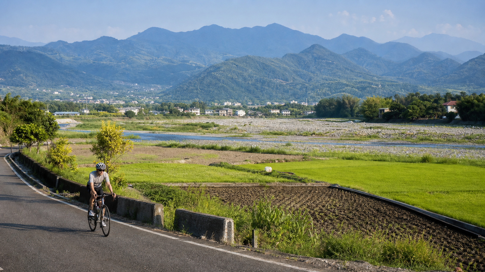 台灣中部平原騎遊:彰化田中到埔里的農村風景路線