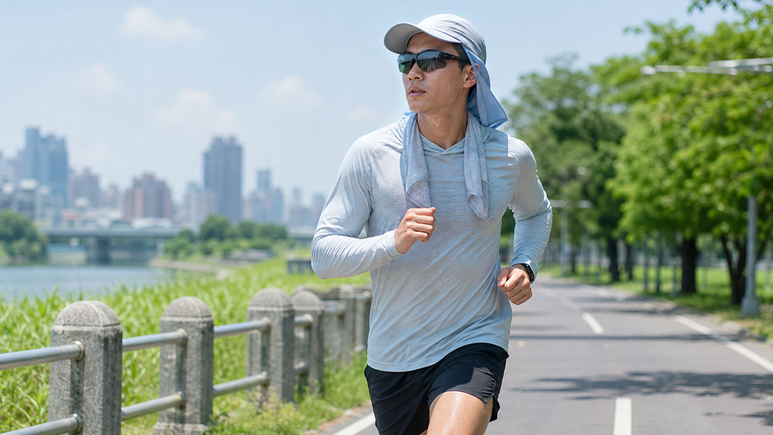 路跑防曬裝備全指南：台灣夏季路跑的防曬衣、袖套與帽子選購要點