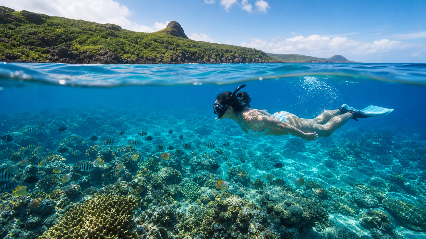 綠島浮潛與游泳：熱帶魚群中的水下世界探索