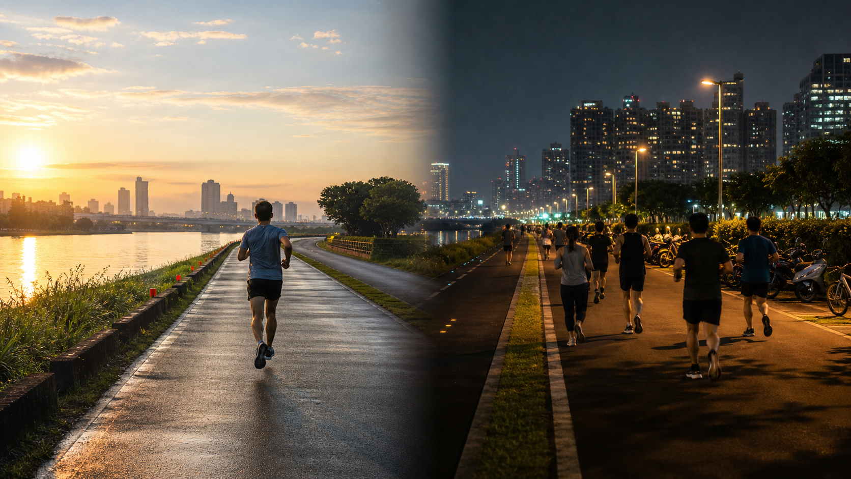 路跑的下班後文化：台灣都市跑者的晨跑 vs 夜跑時段偏好