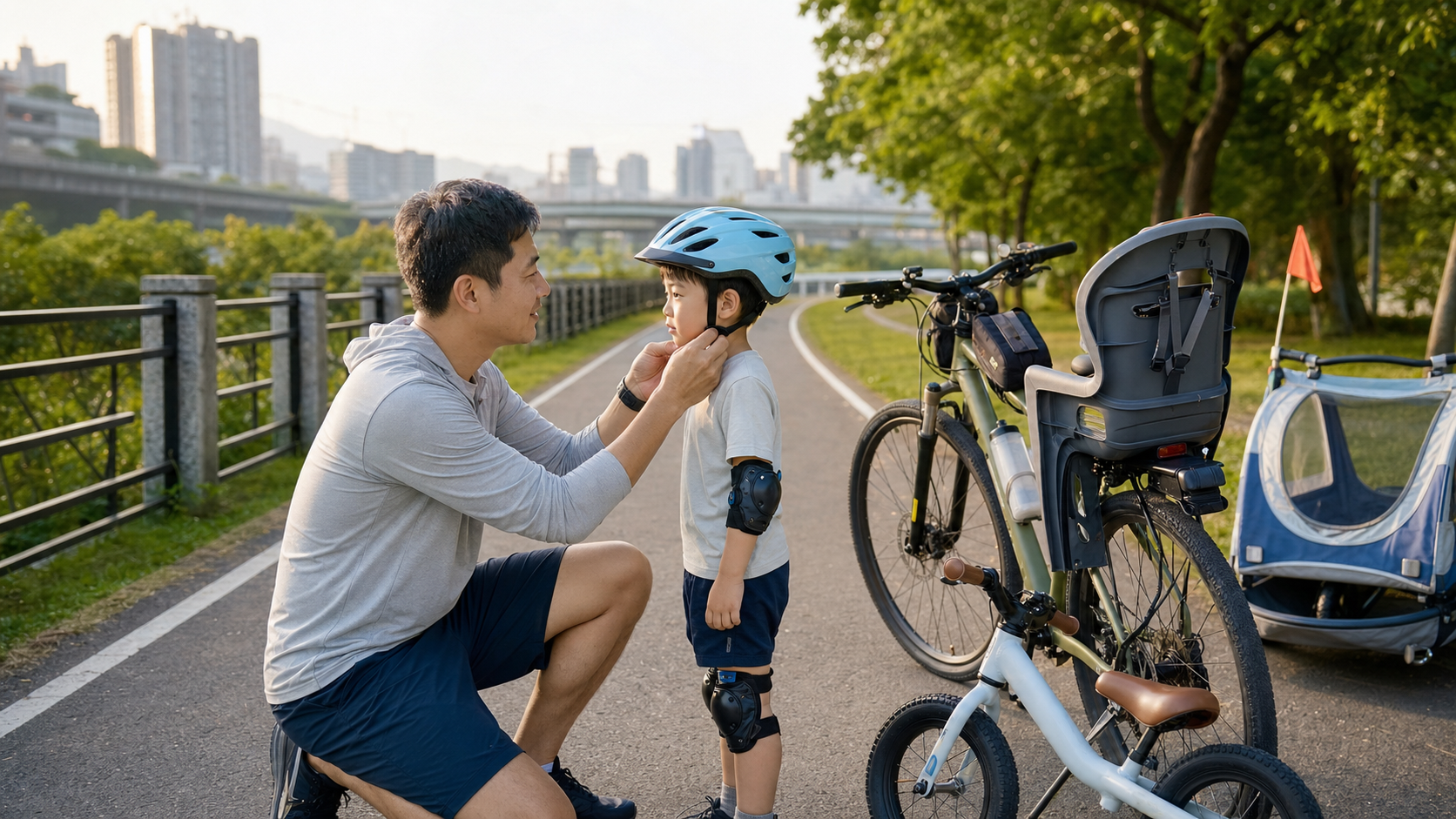 單車親子活動：帶孩子騎車的安全設備與路線選擇指南