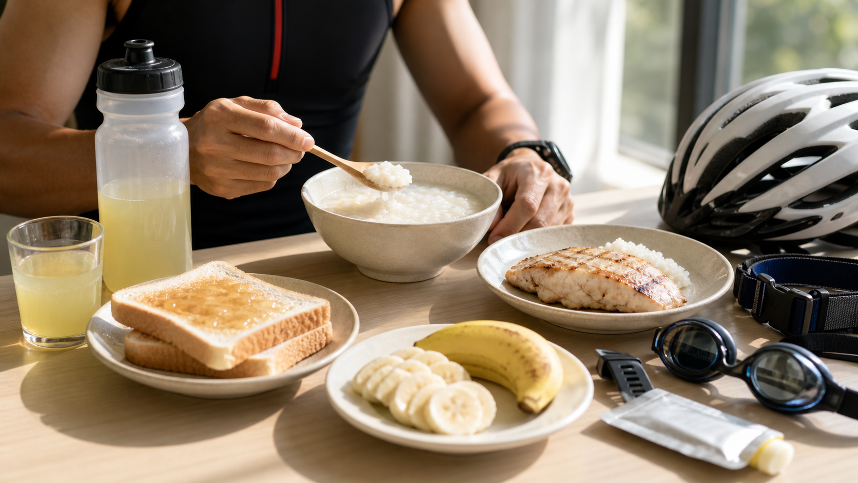 IM 70.3 賽前 24 小時飲食:Carb Loading 但不漲氣的菜單