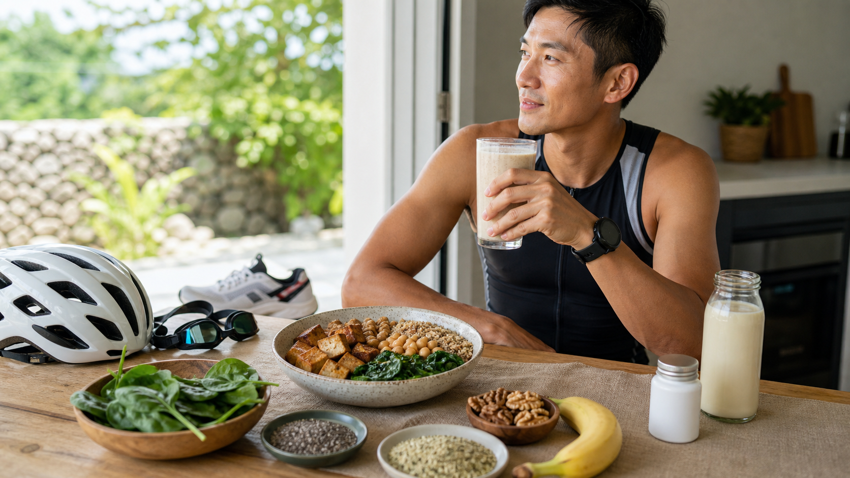 鐵人三項素食運動員:完整蛋白質、B12、鐵、Omega-3 的解方