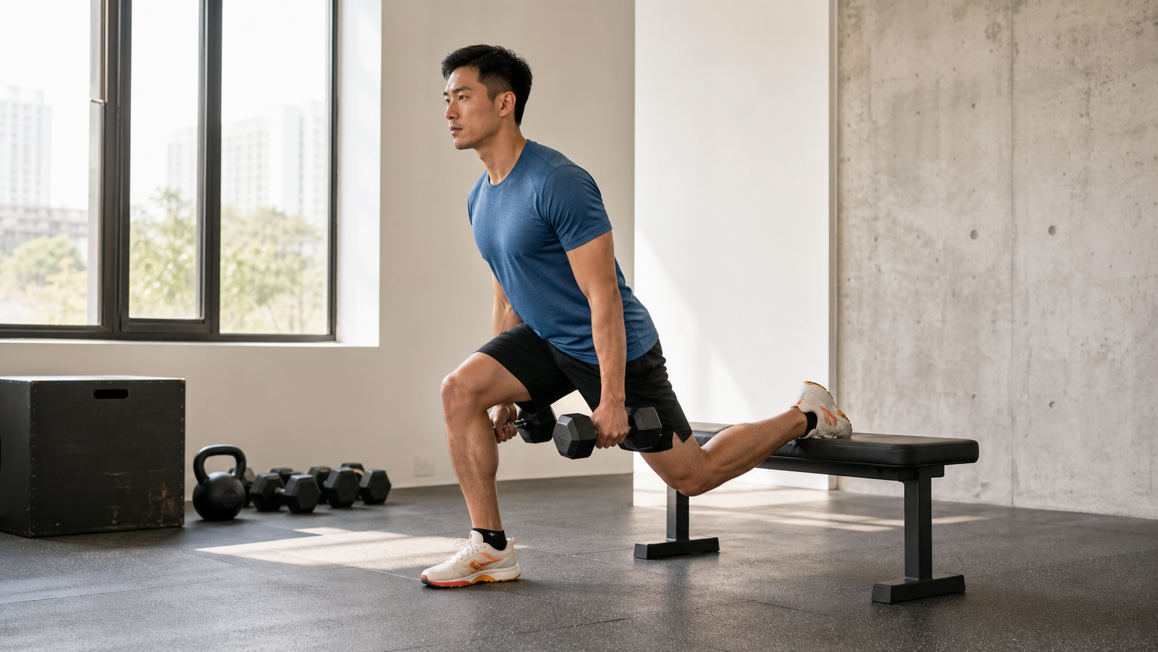 跑者的肌力動作:單腿硬舉、Bulgarian Split Squat、跨步上箱