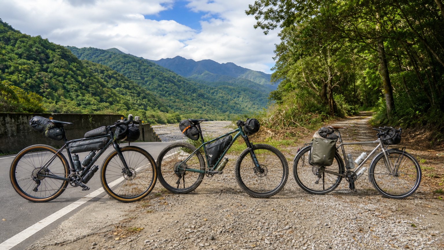 Bikepacking 車選擇:Gravel、Hardtail MTB、Touring Bike 對比