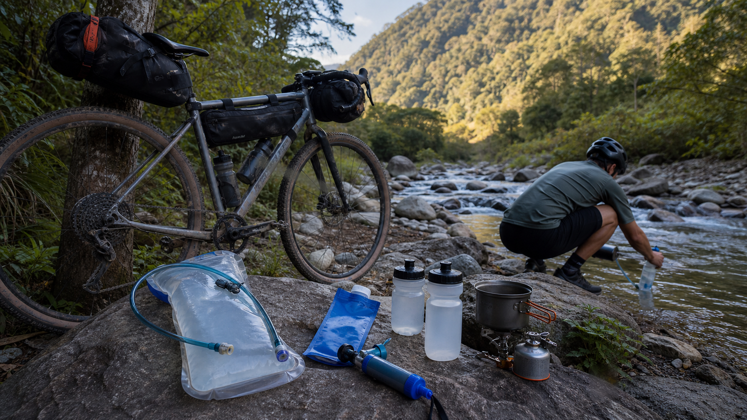 Bikepacking 水源管理:濾水器、水袋、Camelbak 完整指南