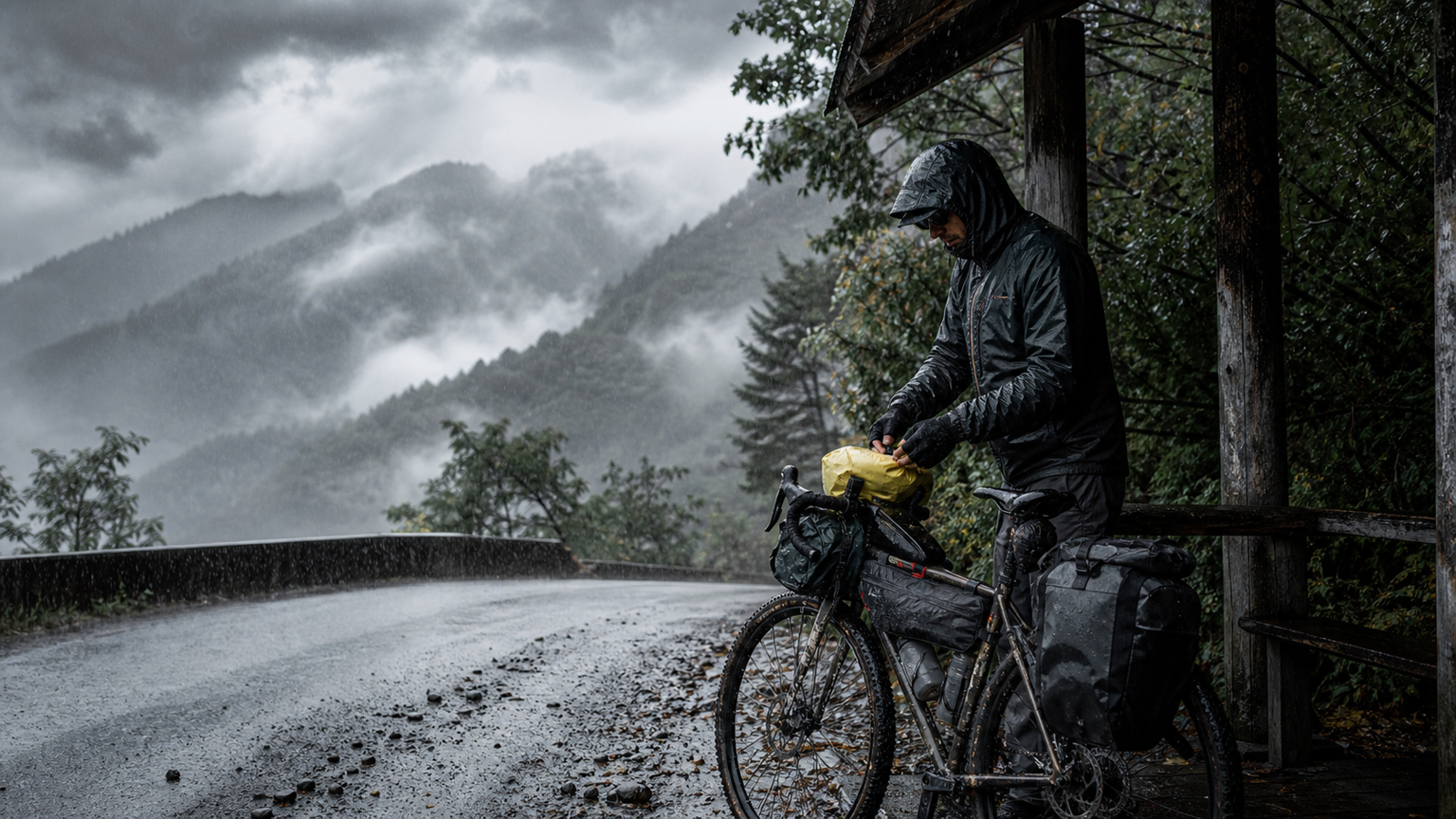 Bikepacking 氣候應變:暴雨、強風、低溫的緊急應對