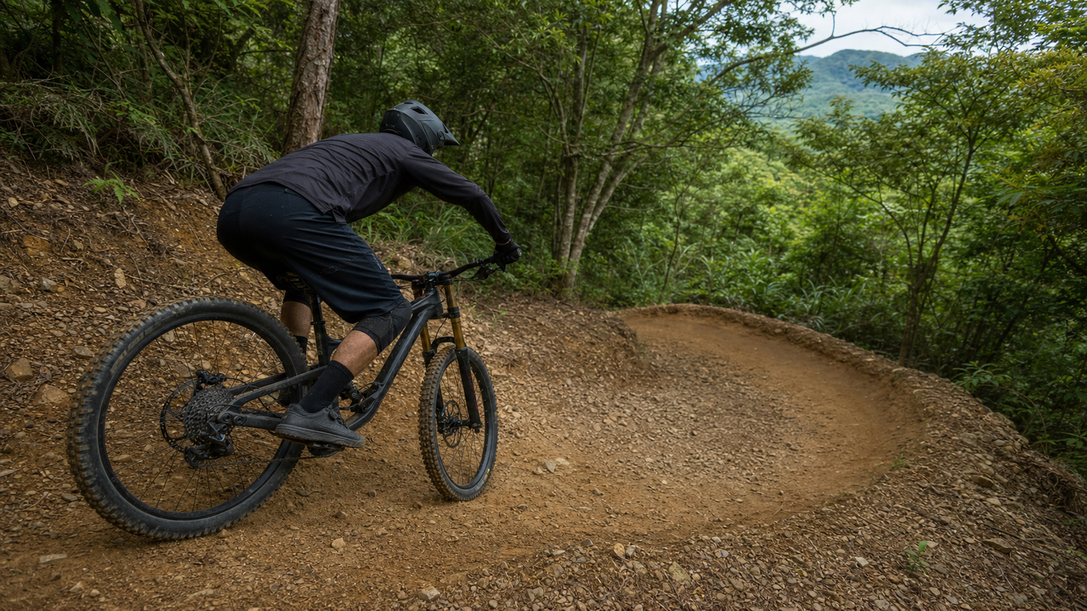 MTB 下坡技術:煞車點、重心後移與視線控制的三要素