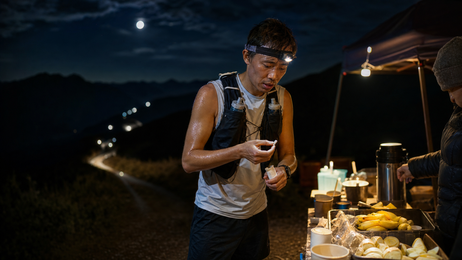 超馬夜間補給:夜跑段的咖啡因使用策略與時機控制