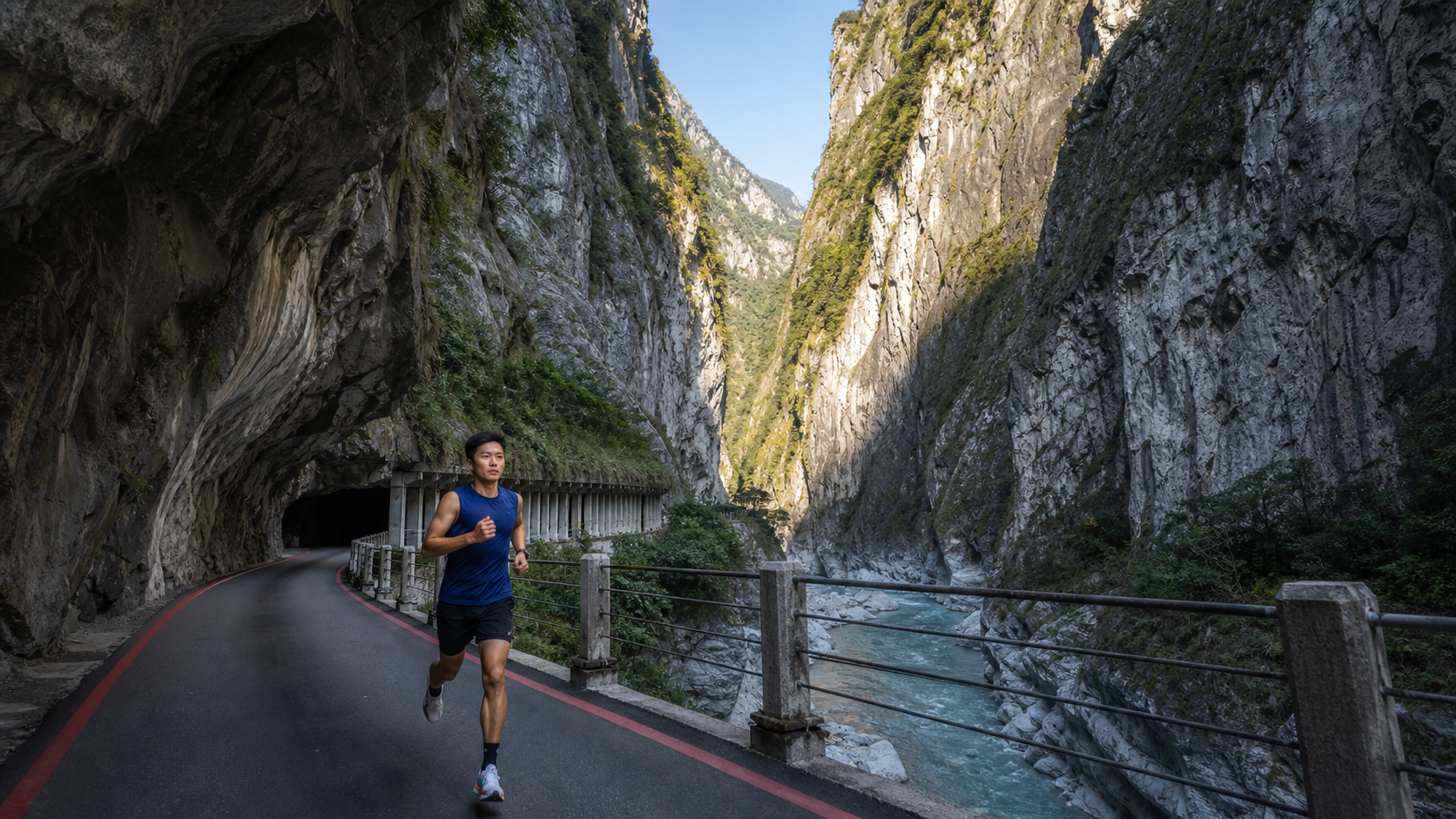 太魯閣峽谷馬拉松的心理挑戰：峽谷壓迫感與景觀激勵的平衡