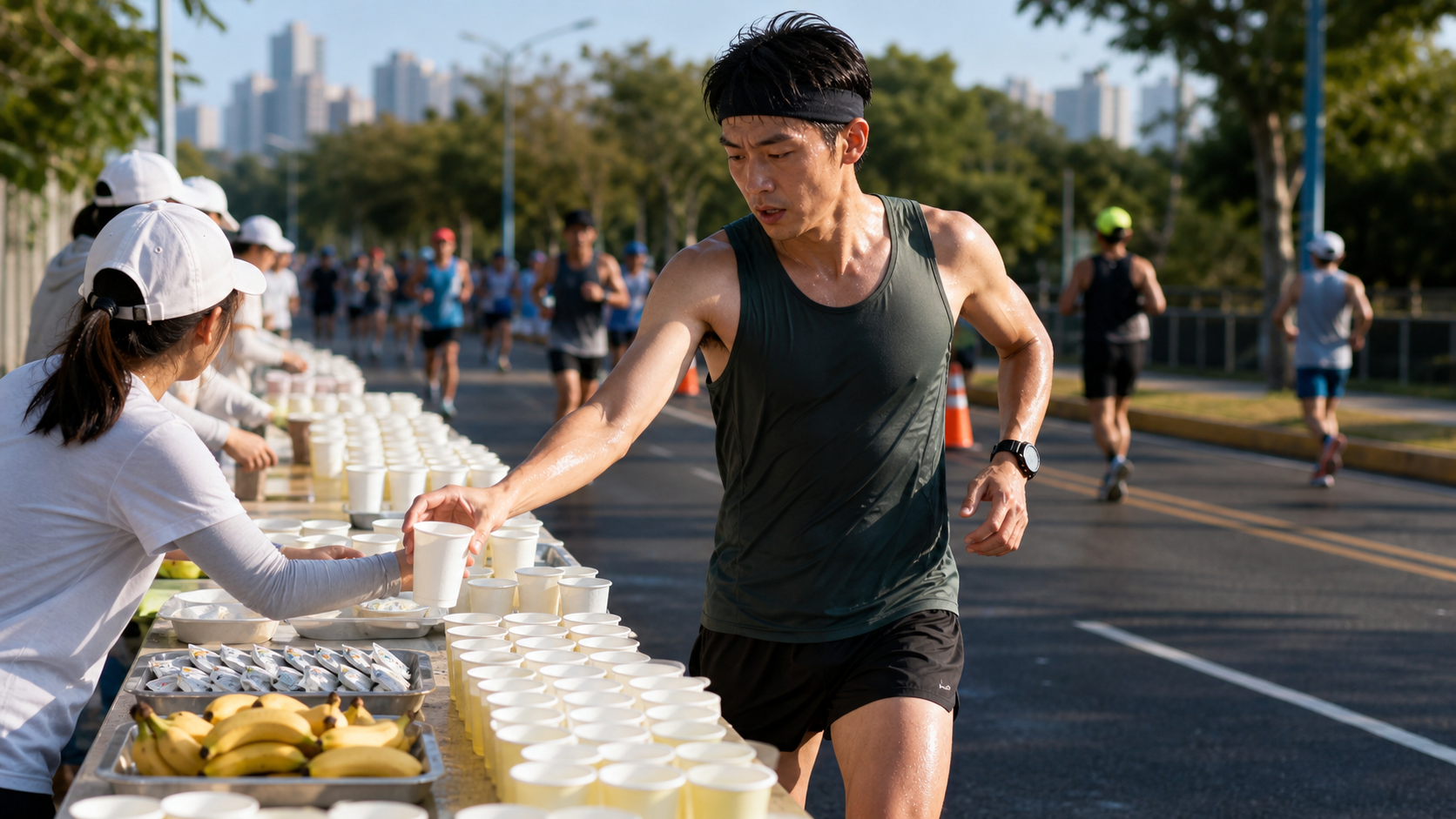 路跑補給站策略:何時喝水、何時喝運動飲料的決策原則
