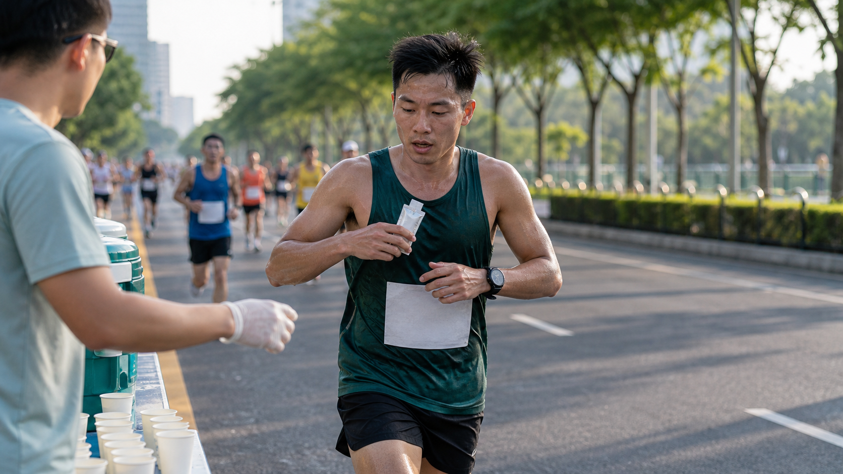 馬拉松補給策略對完賽時間的影響:30km 後能量膠的服用節奏
