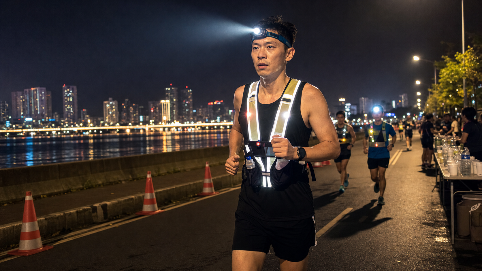 夜跑路跑賽的裝備與安全策略:燈光、反光背心與補給調整