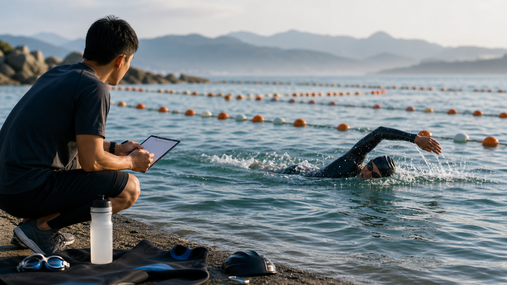 三鐵備賽游泳計畫:距離從 750m 到 3800m 的漸進週課表