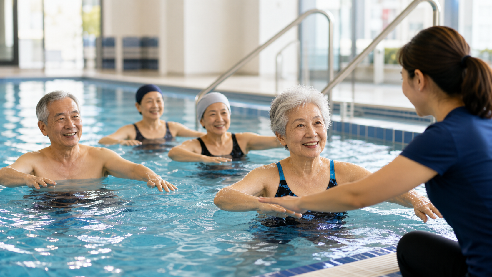 銀髮族游泳課表:65 歲以上的低強度水中訓練設計