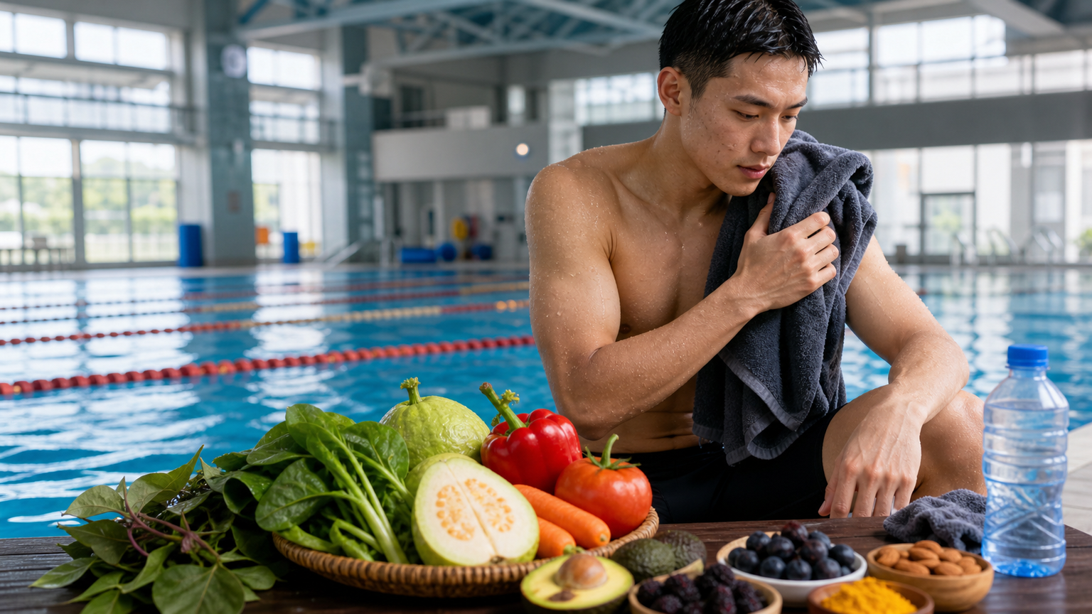 游泳選手的蔬果攝取:抗氧化物質與訓練後修復