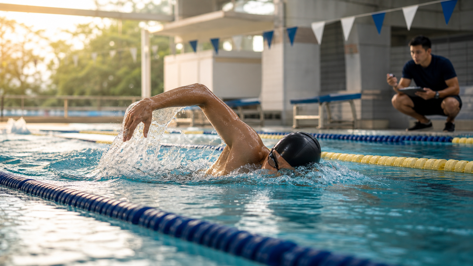 游泳體能測試：4×100m 漸速游的能力評估