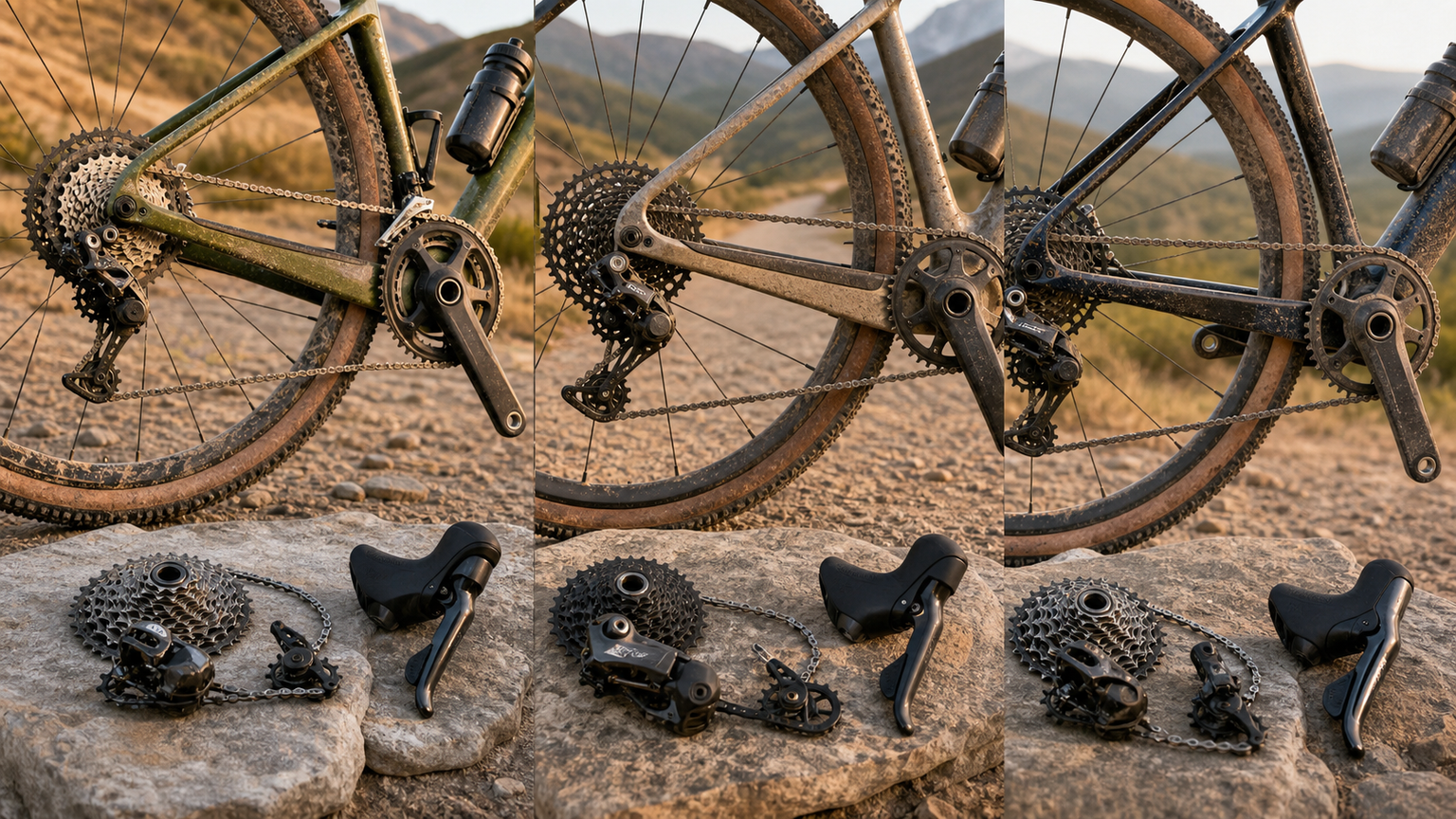 Gravel 變速套件大比拼：Shimano GRX vs SRAM XPLR vs Campagnolo Ekar